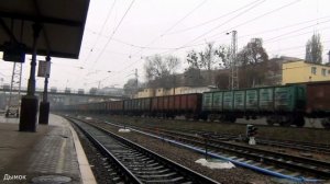 Дождливый движ поездов | станция Харьков-пассажирский | движ поездов |Южная железная дорога