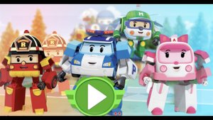 Робокар Поли почтальон игра на планшете Обзор Влог Ева и Фло играют в  Эмбер и Роя