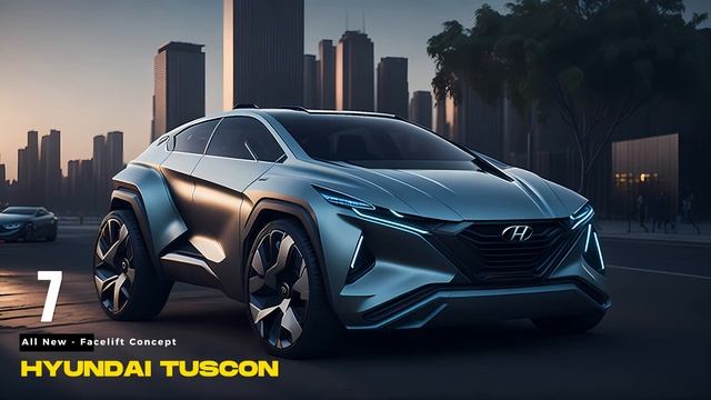 Hyundai Tuscon Hybrid L All New Facelift Concept Car, AI Design
