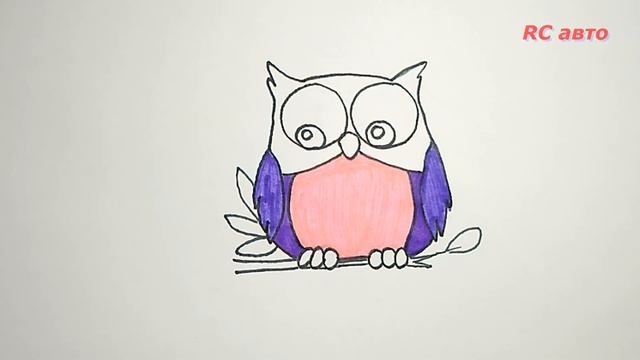 Как нарисовать сову / How to draw an owl смотреть онлайн
