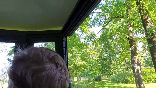 Небольшая экскурсия на "паровозике" по Александрийскому парку. Петергоф. смотреть онлайн