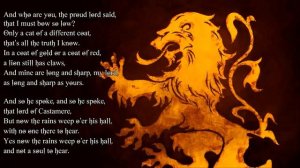 Sharm ~ The Rains of Castamere (Game Of Thrones Cover)