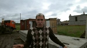 Монтаж плит перекрытия. Строим дом из кирпича 150 кв.м. Серия 4