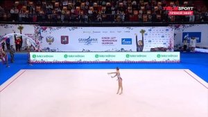 Дина Аверина булавы художественная гимнастика Гран При Москва 2021 финалы