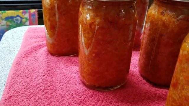 Заготовки на зиму. Сделали ИКРУ ИЗ ПОМИДОР С РИСОМ. Очень простой и вкусный рецепт. смотреть онлайн