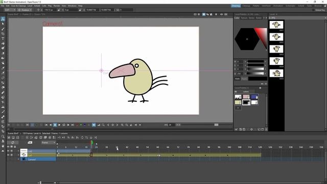 OpenToonz просто. Векторное рисование и анимация векторного персонажа