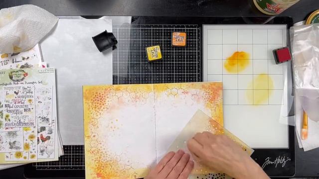 Simple Pleasures | Art Journal/ Mixed Media Spread | Vintage Bits Memory Journal by 49 and Market смотреть онлайн