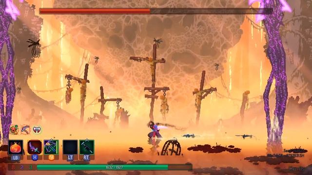 Dead Cells The Bad Seed DLC Mama Tick Boss Fight смотреть онлайн