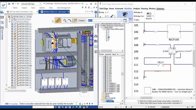 Проектирование электропроводки и жгутов в Solid Edge Wiring and Harness Design смотреть онлайн