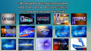 Эволюция заставок | 1 выпуск | новостных программ НТВ, ТНТ, ТВ-6 и ТВС. По следам команды Киселёва