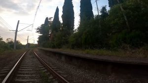 Заброшенная и заросшая платформа Холодная Речка (Багрипш,2008/2009 км) в Абхазии