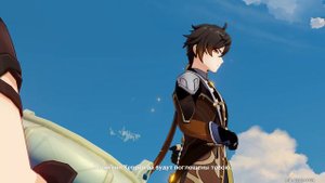 Кат-сцена в задании легенд Чжун Ли "Соляной цветок" — Genshin Impact