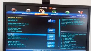How to enable intel virtualization technology and fast boot in gigabyte bios