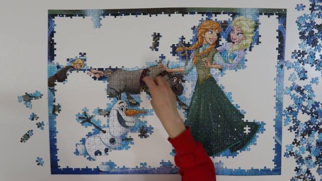 Disney's FROZEN 1000 Piece Puzzle! смотреть онлайн