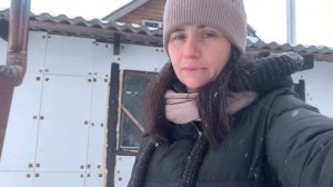 БУРЖУЙКА В ГАРАЖ СВОИМИ РУКАМИ . Испытываем буржуйку.Снегопад. Деревня. Зима . Наши дни