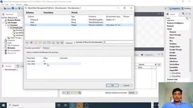 68.How to generate Random Records in Talend Studio l tRowGenerator Component l Talend смотреть онлайн