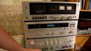 работа комплекта винтажной аппаратуры от DUAL - дека DUAL С 809, усилитель CV 1400, тюнер CT 1740