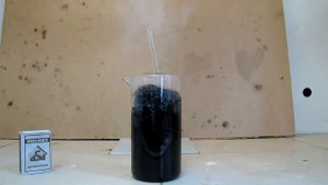 Эксперимент Обугливание сахара концентрированной серной кислотой