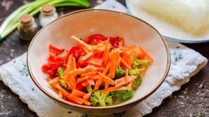 Рисовая лапша с креветками