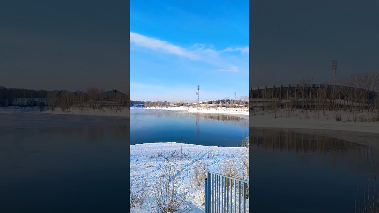 Коммунальный мост, центральный стадион г. Красноярск