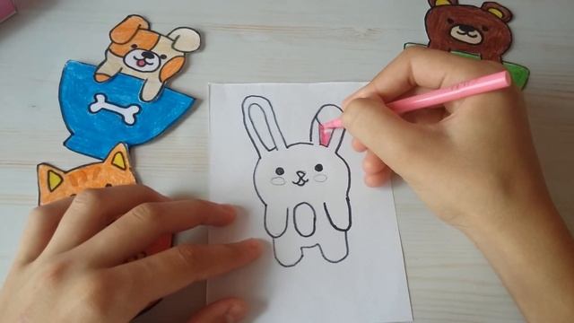 Развивающие игрушки - зверюшки  из бумаги за 5 минут / Игры детям с двух лет / Первое видио