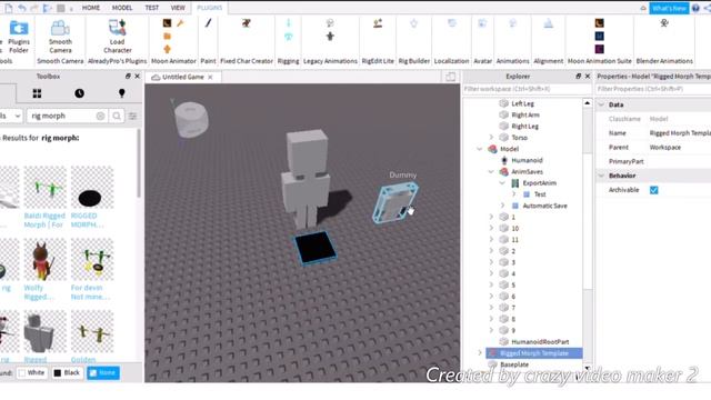 How to make rig morph in roblox studio And make it dont jump смотреть онлайн