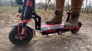 Работа самодельной вилки для электросамоката/DIY Suspension Fork on Electric Scooter