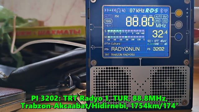 22.06.2024 10:54UTC, [Es], TRT Radyo 1, Турция, 88.8МГц, 1754км