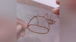 Аппликация с вышивкой синелью своими руками. Бесплатный Мастер-класс.