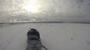 Субботняя прогулка на мотособаке. Мотобуксировщик мотодог 500.