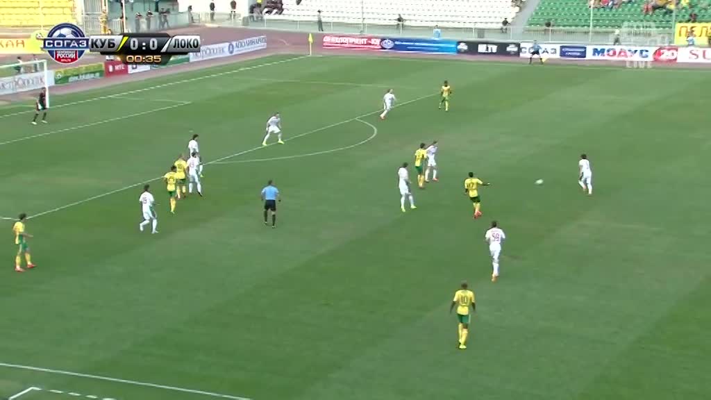 Кубань - Локомотив, Каборе, Опасный момент