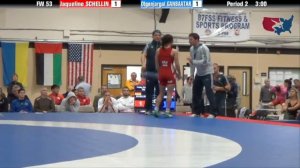 53 KG RR5 - Jaqueline Schellin (GER) vs Otgonjargal Ganbaatar (MGL)