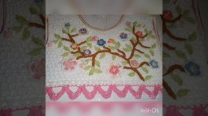 Платье для девочки крючком  Сакура итог сборка ирландское кружево комбинированное вязание