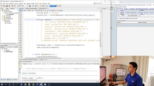 Insert no MySQL com Java смотреть онлайн