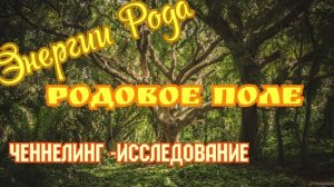 Ченнелинг -исследование.Родовое Поле.