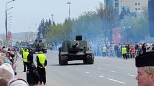 Ретро-парад военной техники в Верхней Пышме 2023 года.