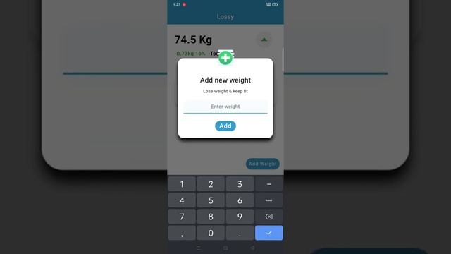 Lossy | Weight Tracker App | Flutter | Android