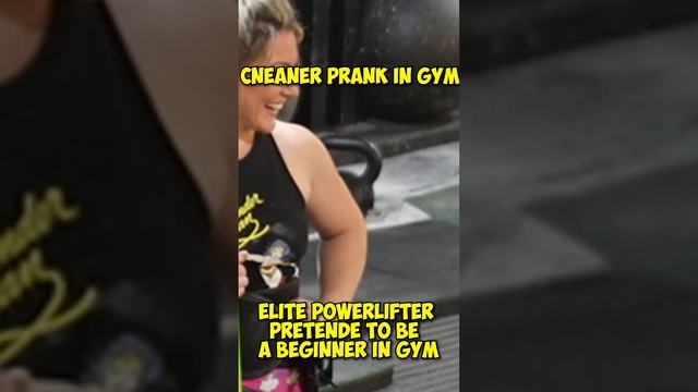 Elite Powerlifter Pretended to be a CLEANER | Anatoly GYM PRANK #shorts