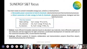 SUNERGY Sweden Workshop introduction - Ann Magnuson