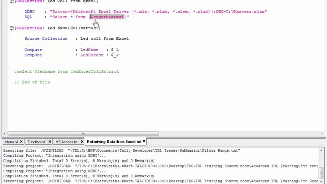 Advanced Capabilities of TDL | Integration using ODBC смотреть онлайн