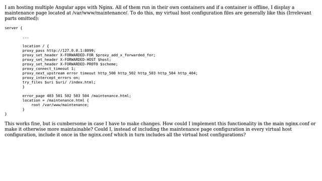 DevOps & SysAdmins: Nginx - A common maintenance page for multiple dockerized Angular applications смотреть онлайн