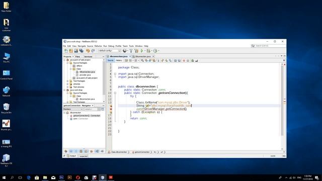 java work shop1 Connecting to Database mysql смотреть онлайн