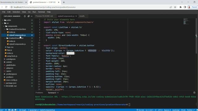 React JS | Coding Practice 45 | Gradient Generator - CCBP | React JS Projects смотреть онлайн