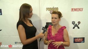 Sheryl Matthys red carpet interview at 2012 ITV FEST Awards