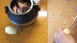КАРТОШЕЧКА С КОПЧЕНЫМИ РЕБРЫШКАМИ А Афганказане