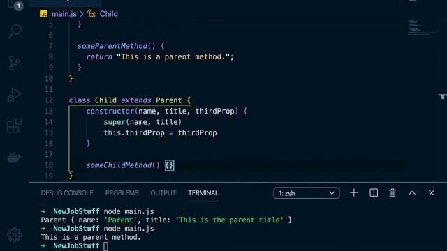 Inheritance in Javascript - Classes and Extends