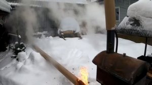 Загорелась труба на печке