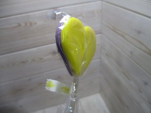 Леденцовая карамель сердце со вкусом Черная смородина-банан