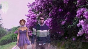 Одинокая ветка сирени