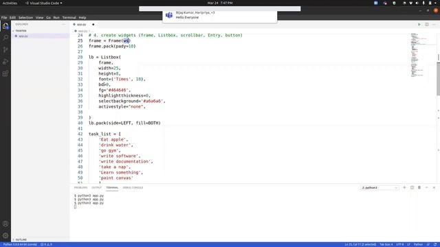 Python Tkinter To Do List | To do list Python Tkinter (Python Tkinter GUI Tutorial)